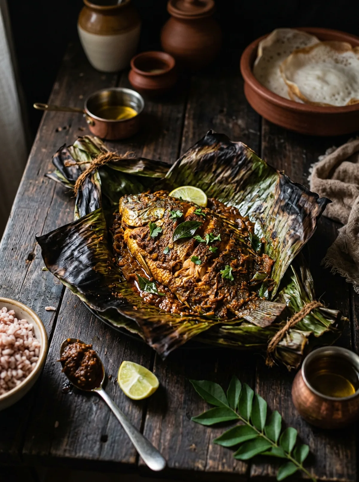 Kerala seafood plated at Kalavara
